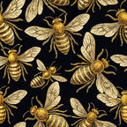 Scarlet Hive Pattern 5 Fleece Fabric