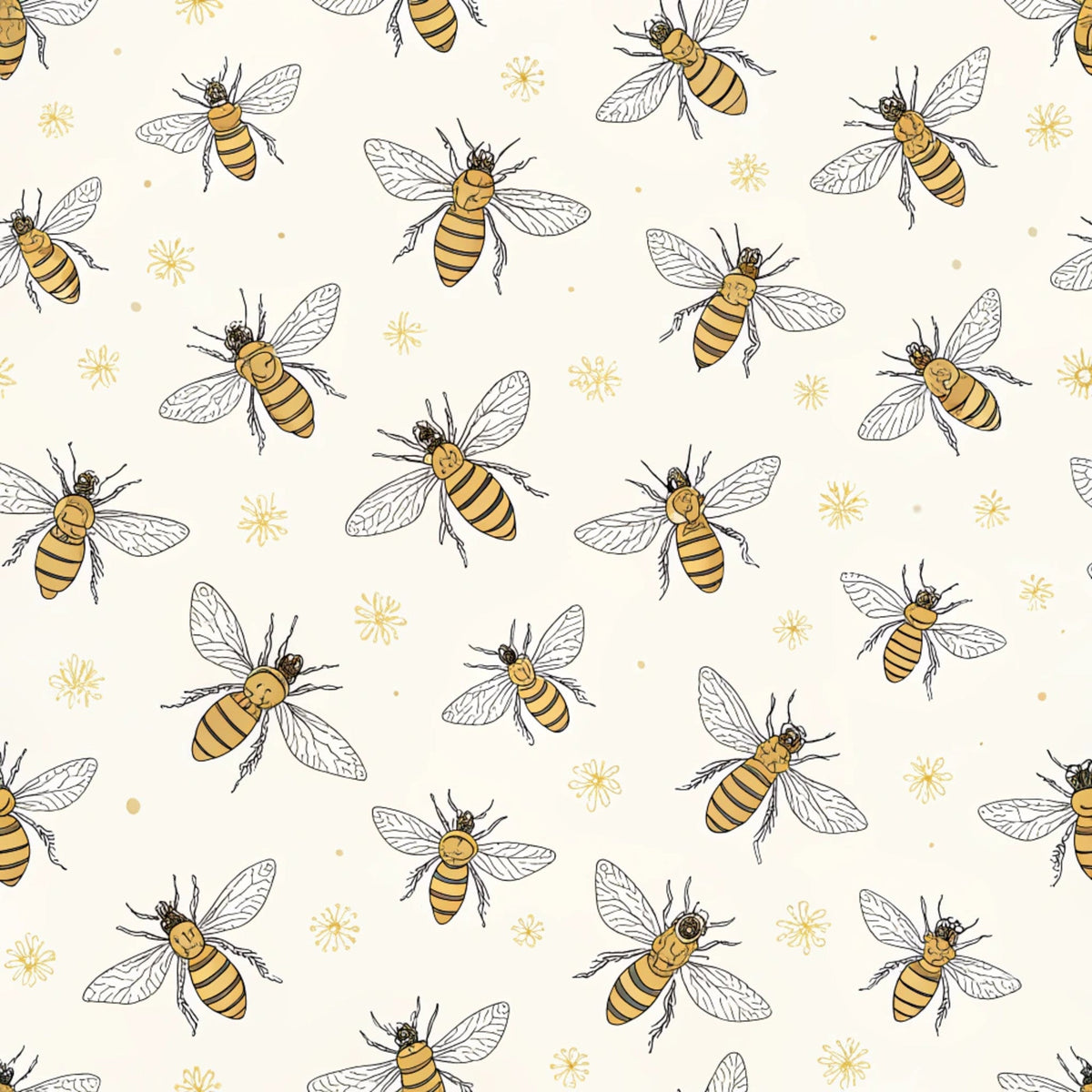 Scarlet Hive Pattern 6 Fleece Fabric