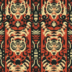 Bengal Tapestry Pattern 4 Fleece Fabric