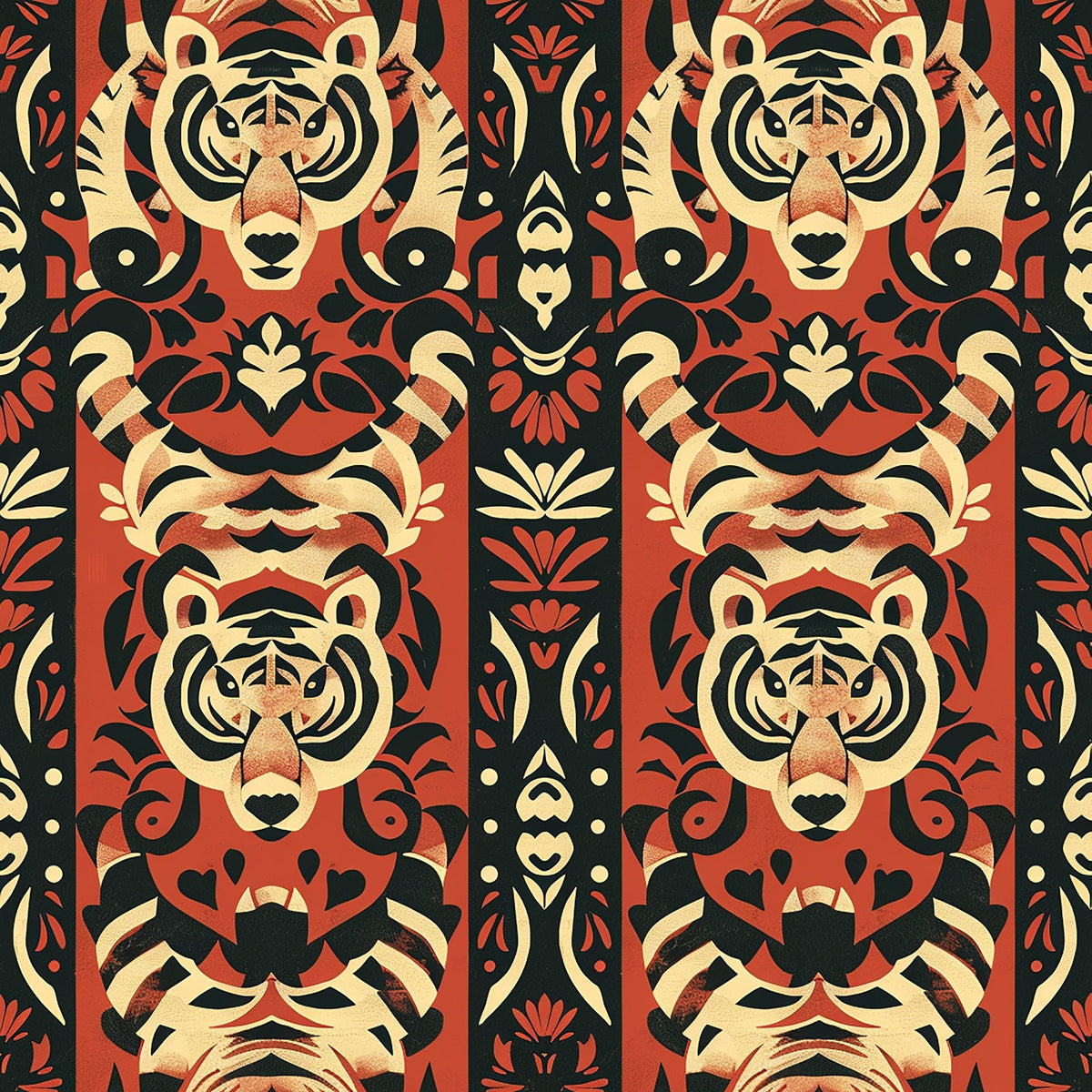 Bengal Tapestry Pattern 4 Fleece Fabric
