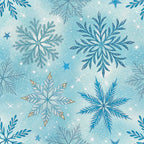 Sapphire Gleam Pattern 2 Fleece Fabric