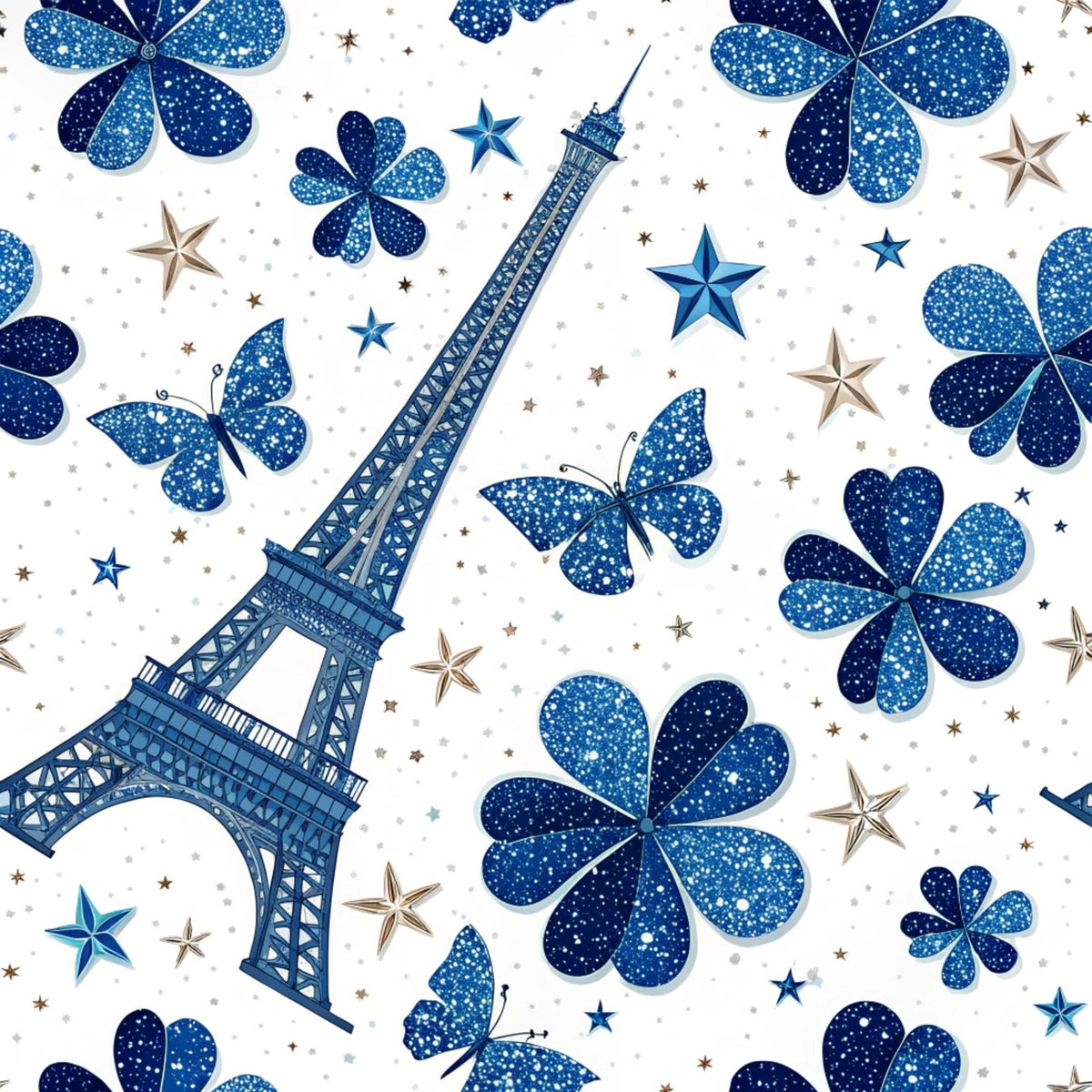 Sapphire Gleam Pattern 4 Fleece Fabric