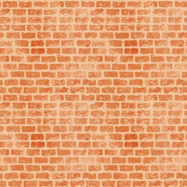 orange, rust, terracotta, brick pattern, grunge texture, weathered bricks, mortar lines, distressed look,, fabric panel, vintage style, aged appearance, rectangular bricks, textured surface, warm tones, earthy colors, building materials, architectural pattern, rustic feel