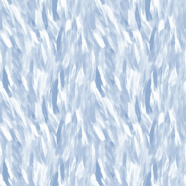 Abstract pattern with soft blue and white brush strokes, creating a textured, flowing appearance.