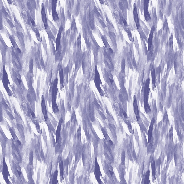 Abstract pattern with diagonal brushstrokes in shades of purple and white, creating a textured appearance.