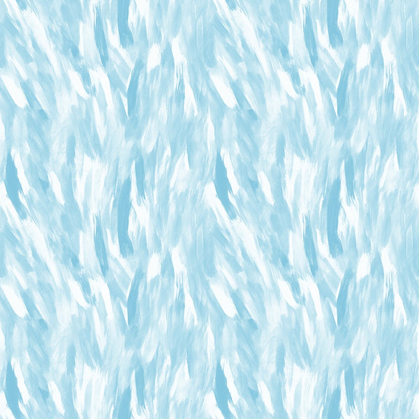 A light blue and white abstract pattern with brushstroke-like textures creating a soft, flowing appearance across the image.