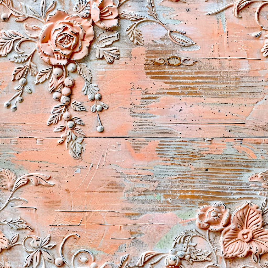 Weathered Filigree Pattern 2 Fleece Fabric