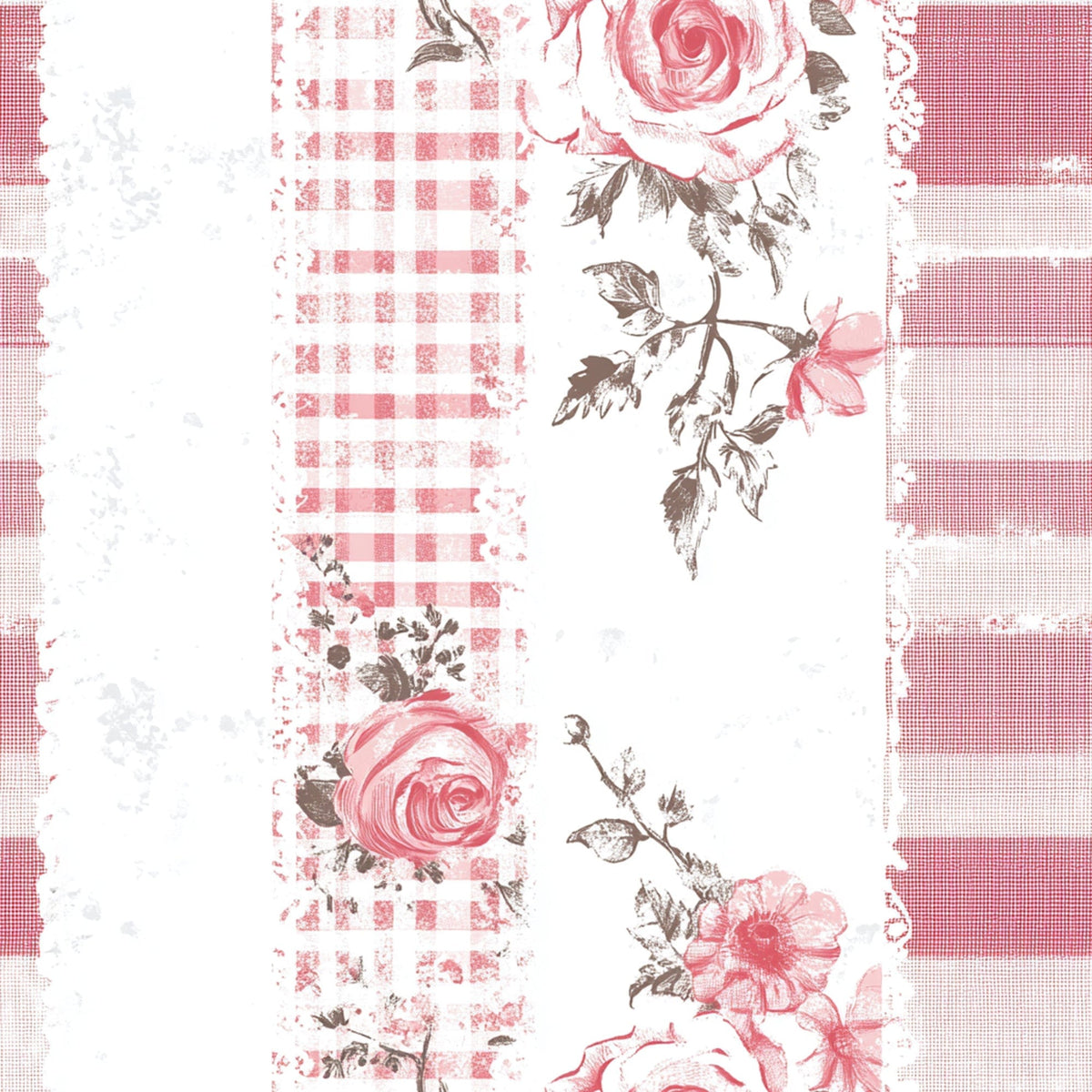 Patchwork Posies Pattern 15 Fleece Fabric