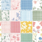 Patchwork Posies Pattern 24 Fleece Fabric