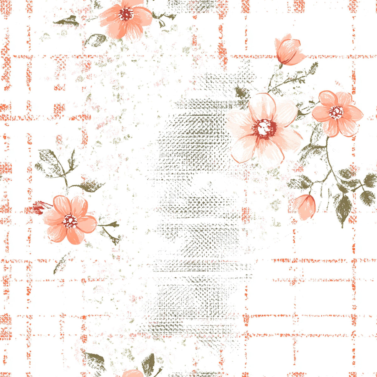 Patchwork Posies Pattern 7 Fleece Fabric