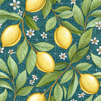 Amalfi Citrus Pattern 1 Fleece Fabric