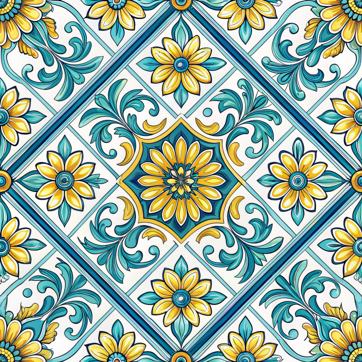 Amalfi Citrus Pattern 11 Fleece Fabric