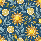 Amalfi Citrus Pattern 12 Fleece Fabric