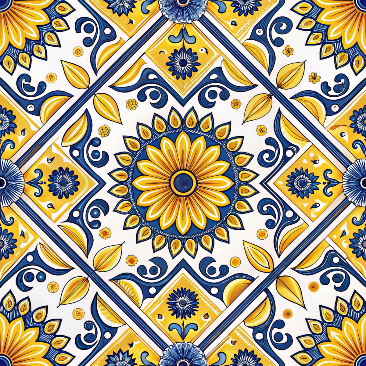 Amalfi Citrus Pattern 5 Fleece Fabric