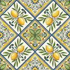 Amalfi Citrus Pattern 8 Fleece Fabric