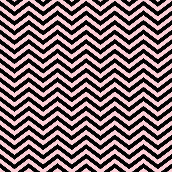 Black and pink chevron pattern with zigzag lines arranged vertically, creating an alternating design.