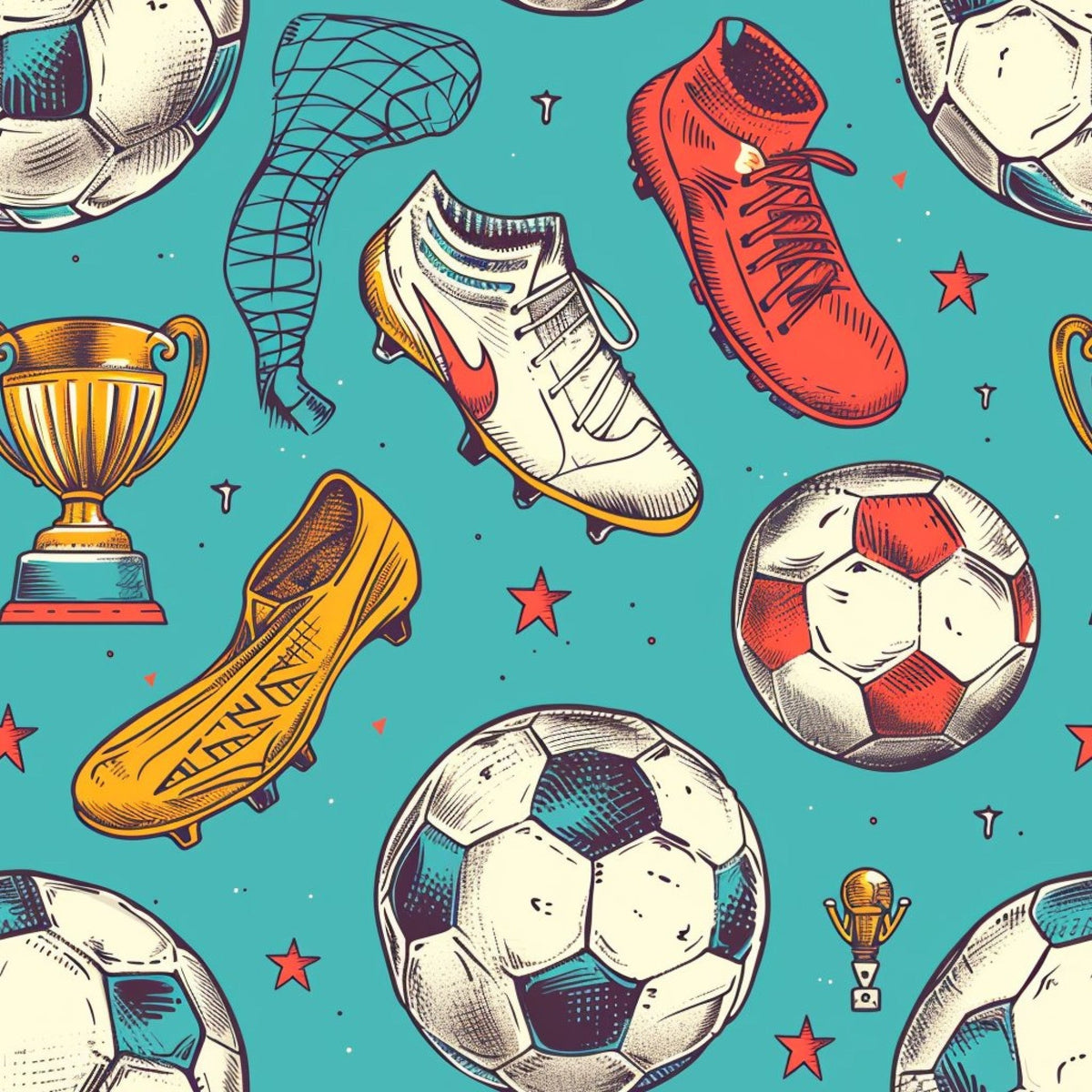 Match Day Pattern 11 Fleece Fabric