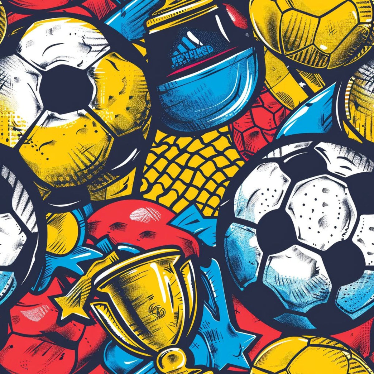 Match Day Pattern 12 Fleece Fabric