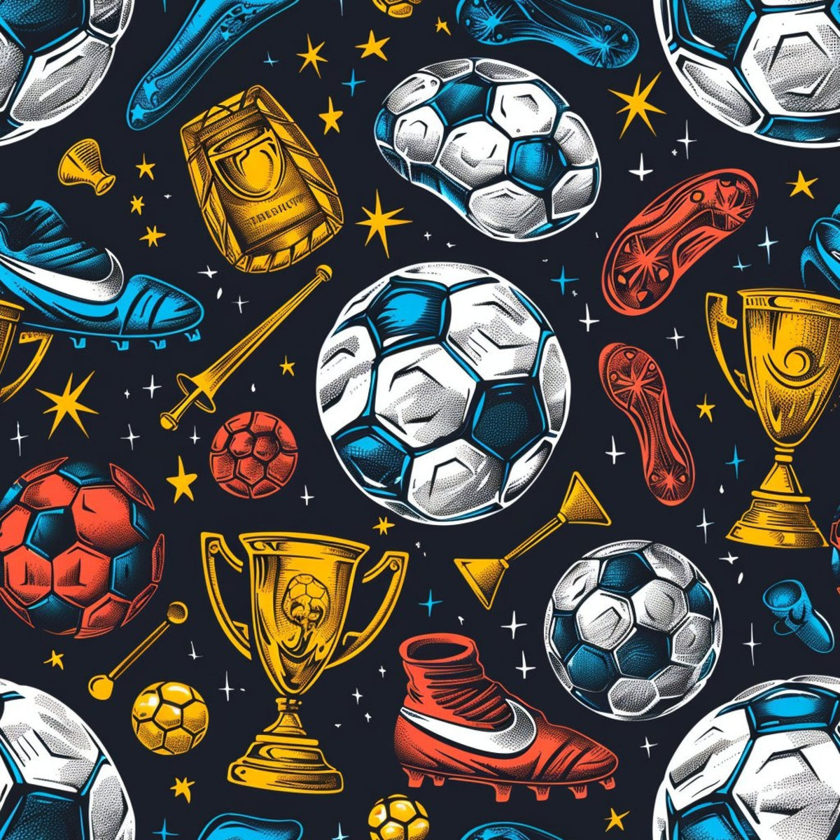 Match Day Pattern 13 Fleece Fabric