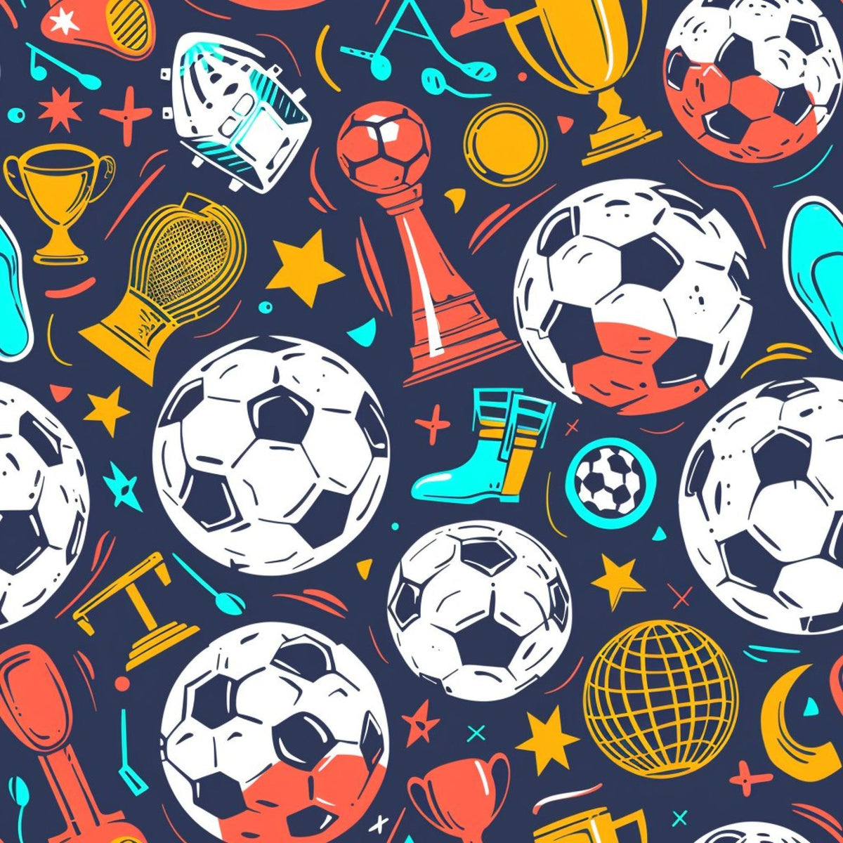 Match Day Pattern 14 Fleece Fabric