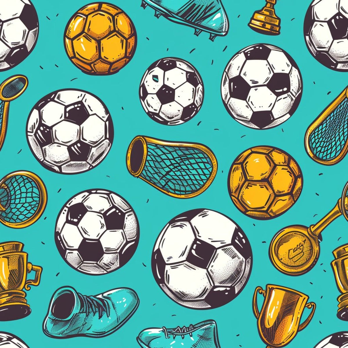 Match Day Pattern 2 Fleece Fabric