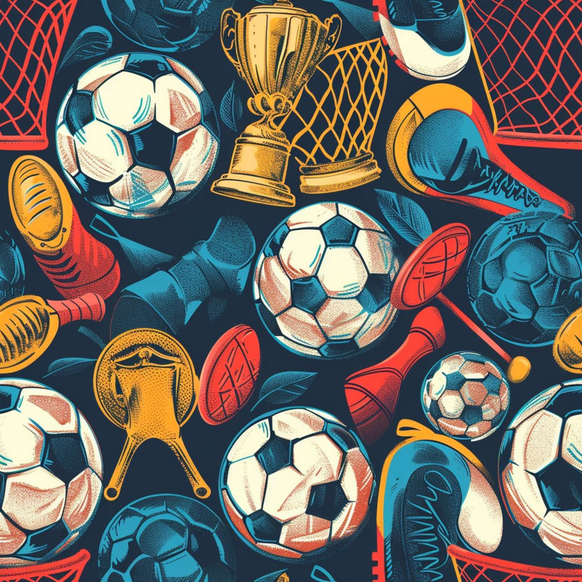 Match Day Pattern 5 Fleece Fabric