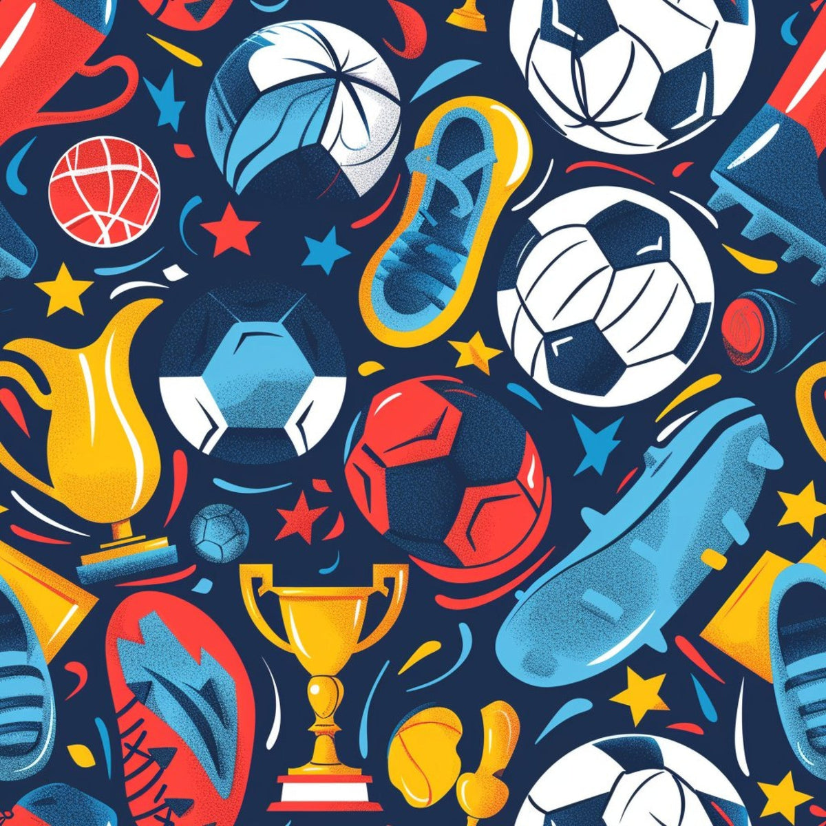 Match Day Pattern 6 Fleece Fabric