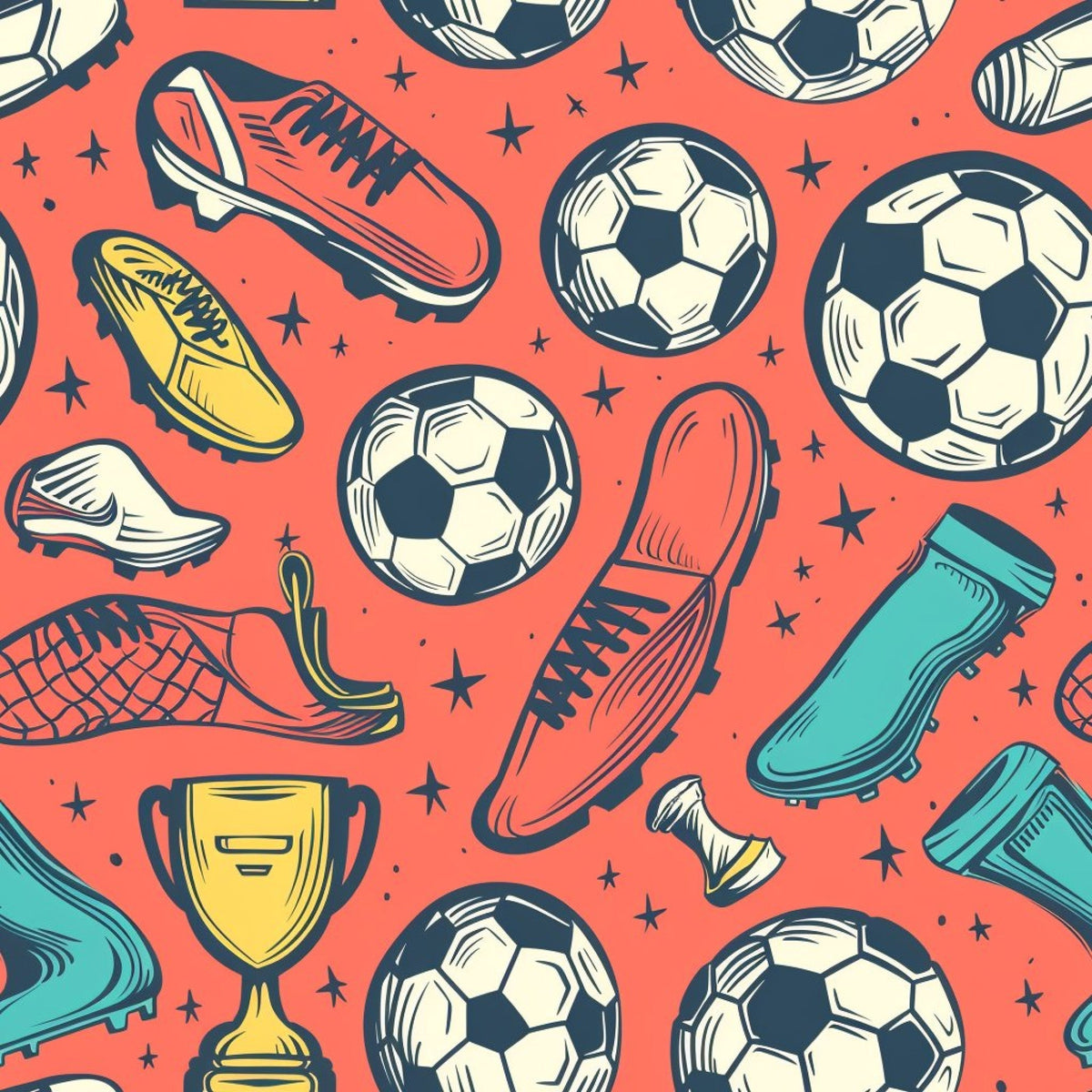 Match Day Pattern 7 Fleece Fabric