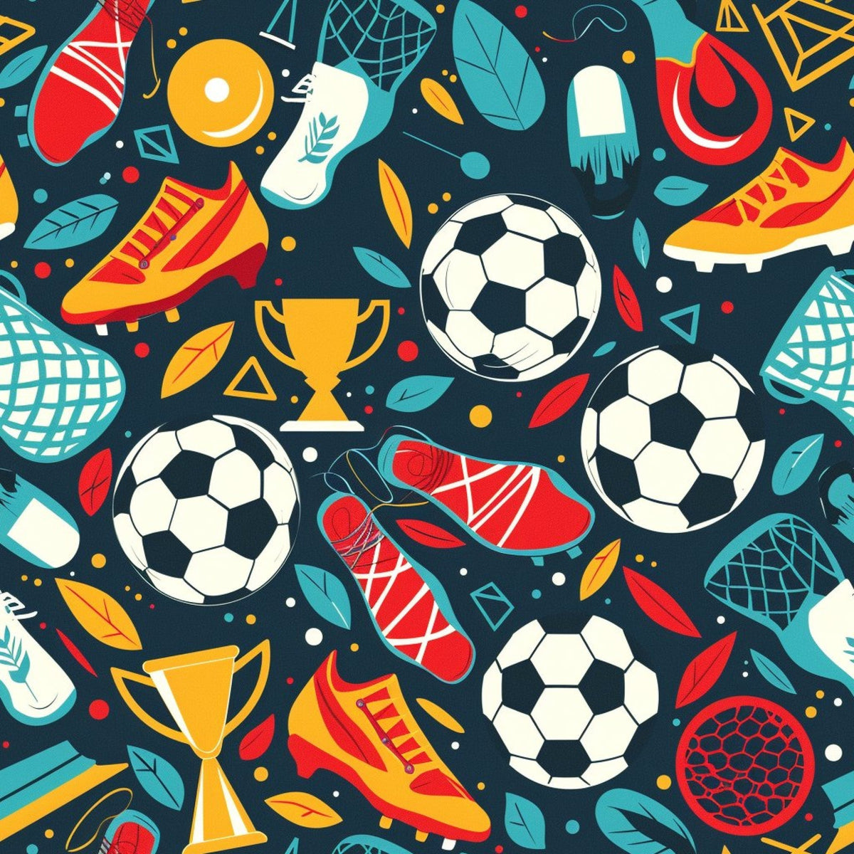 Match Day Pattern 9 Fleece Fabric