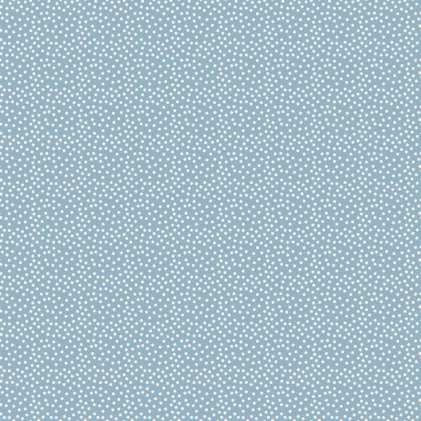 Light blue background with a pattern of evenly spaced small white dots.