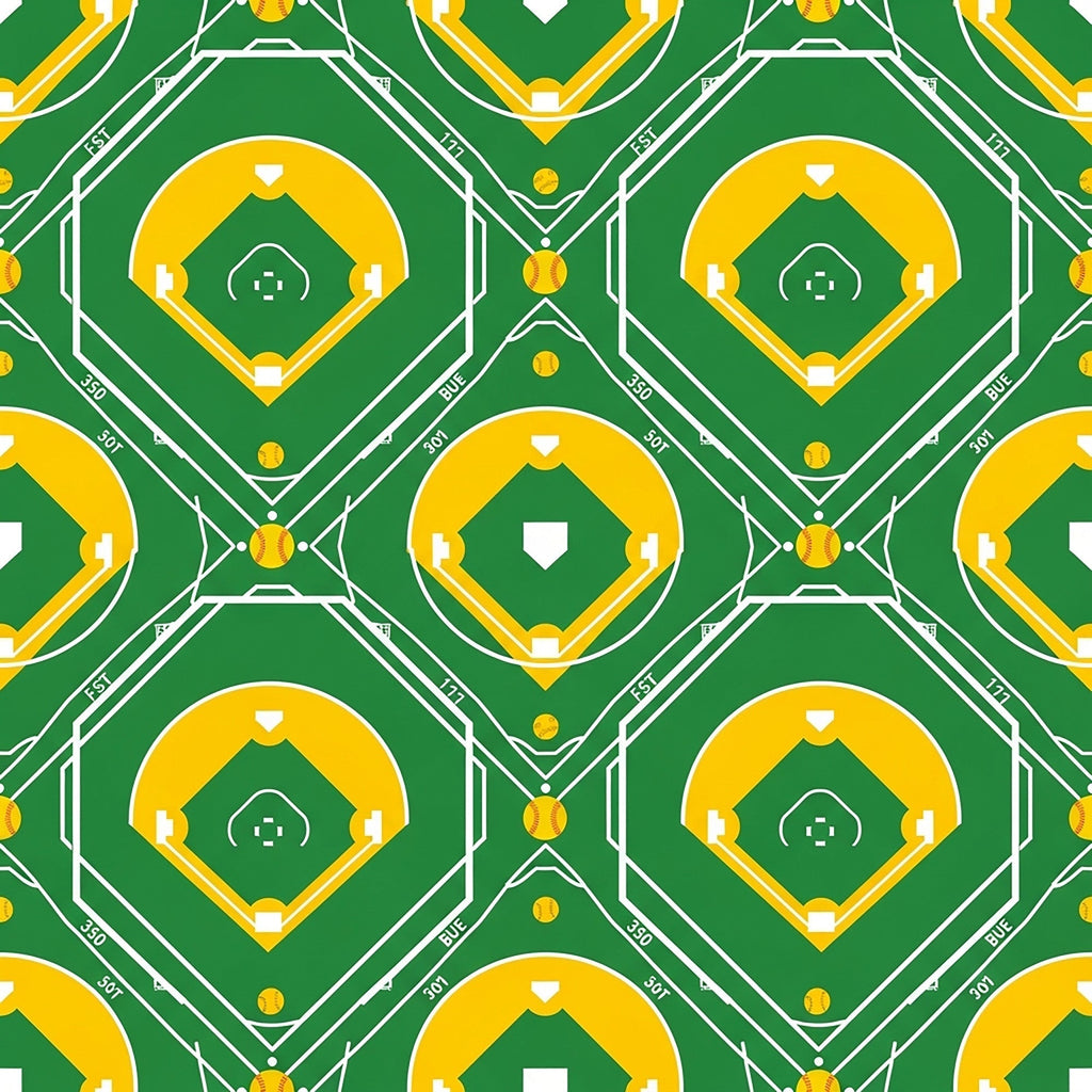 Fastpitch Fever Pattern 14 Fleece Fabric