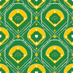 Fastpitch Fever Pattern 14 Fleece Fabric
