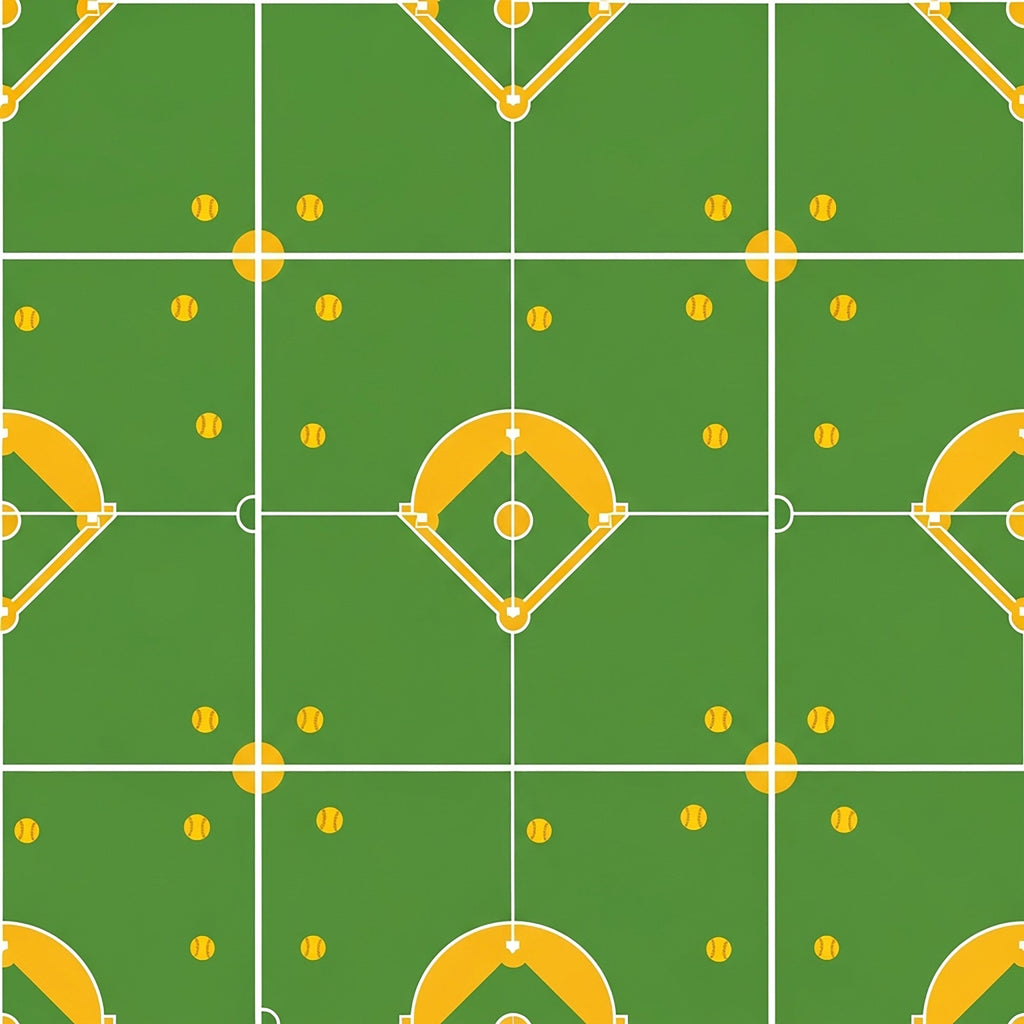 Fastpitch Fever Pattern 2 Fleece Fabric