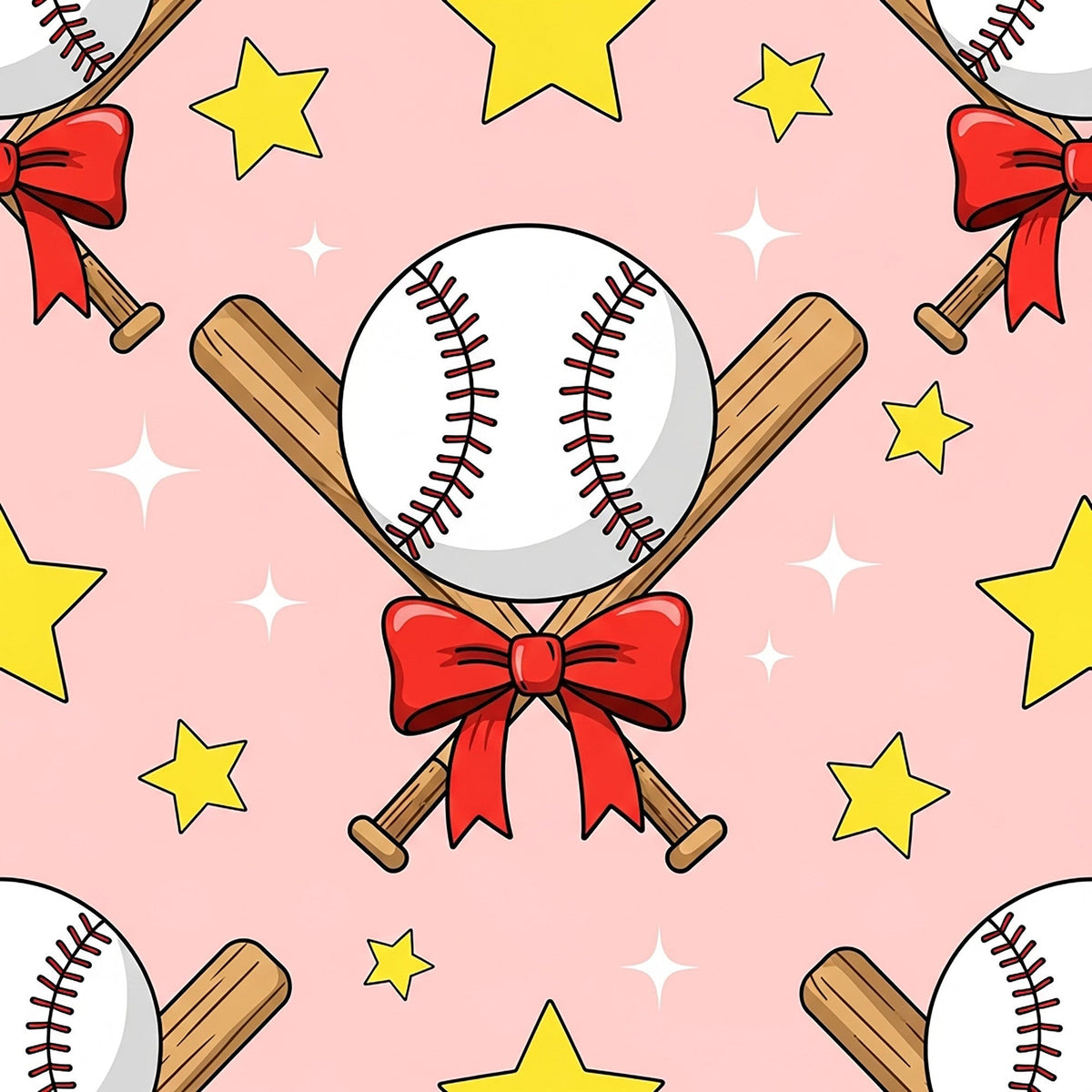 Fastpitch Fever Pattern 3 Fleece Fabric