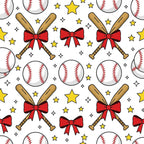 Fastpitch Fever Pattern 4 Fleece Fabric