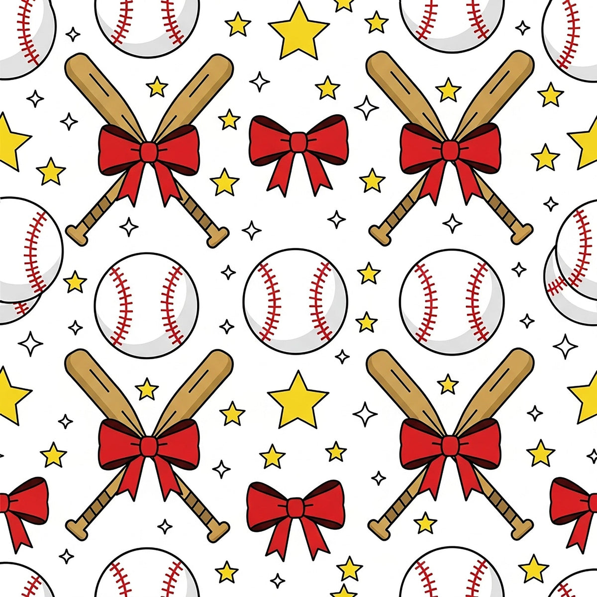 Fastpitch Fever Pattern 4 Fleece Fabric