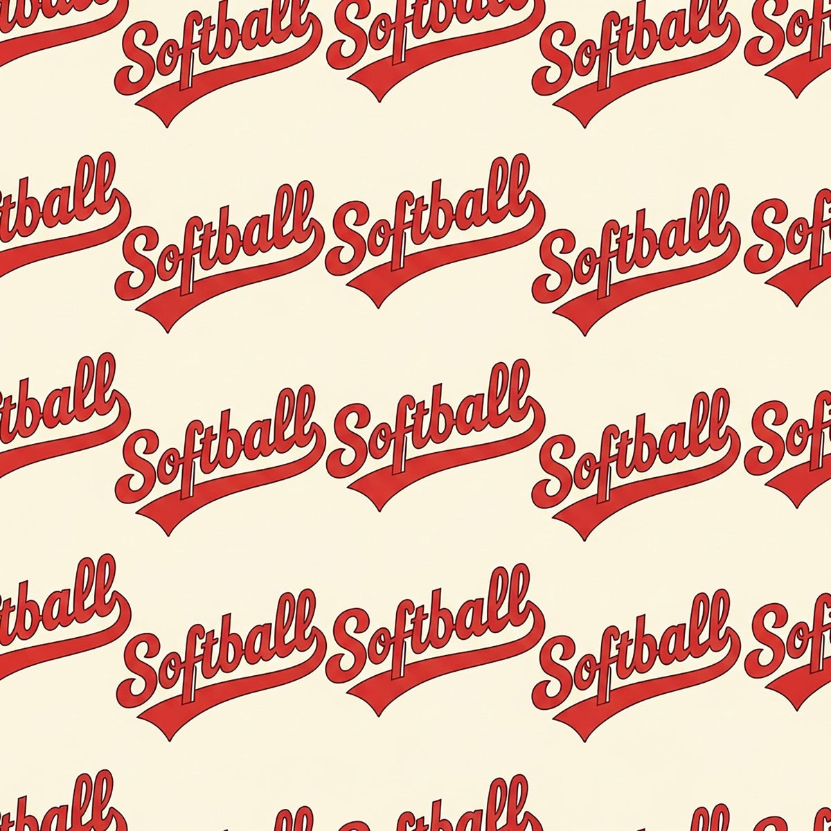 Fastpitch Fever Pattern 5 Fleece Fabric