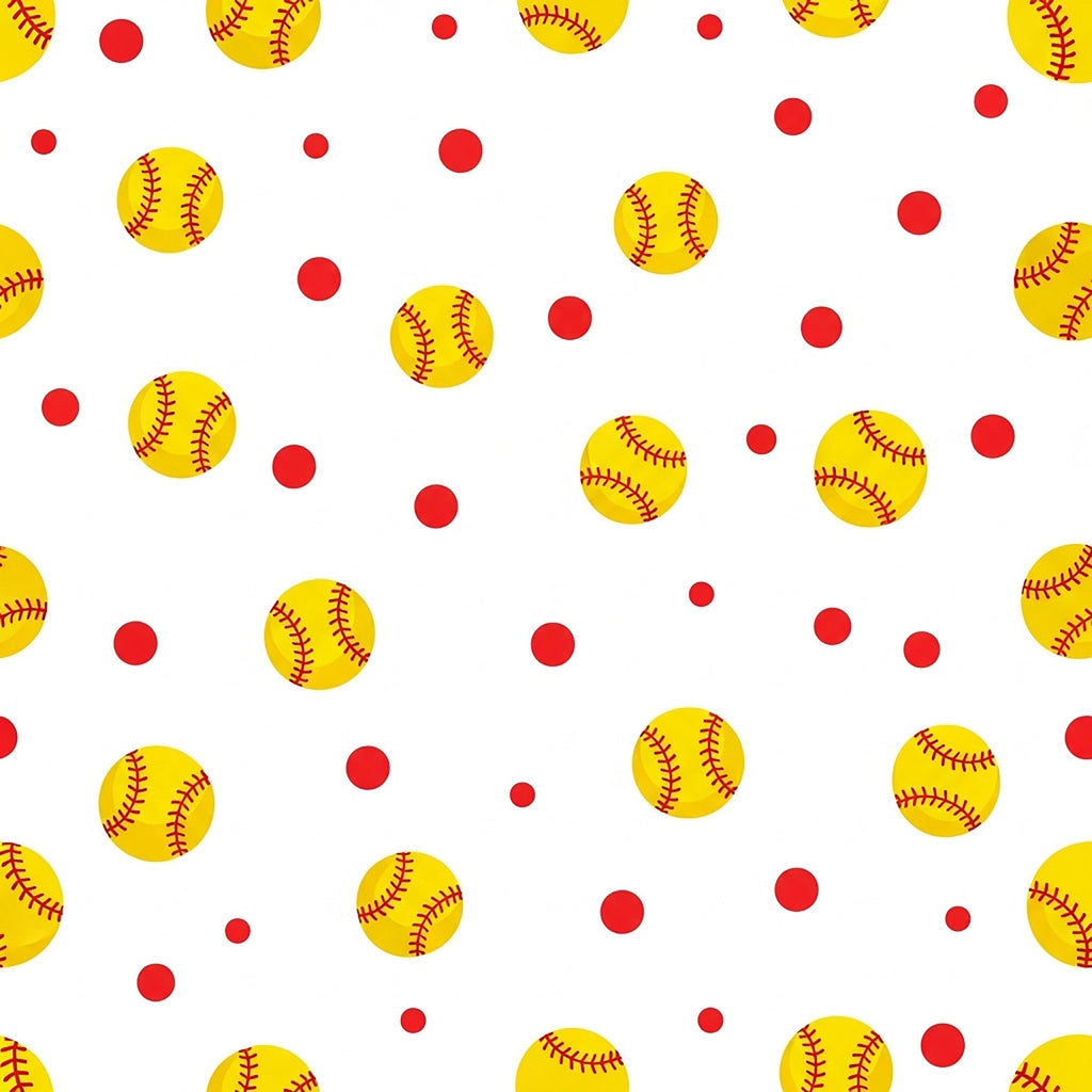 Fastpitch Fever Pattern 6 Fleece Fabric