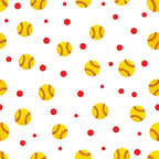 Fastpitch Fever Pattern 6 Fleece Fabric