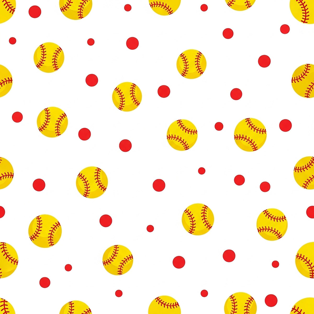 Fastpitch Fever Pattern 6 Fleece Fabric