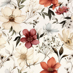 Airy Blooms Pattern 12 Fleece Fabric