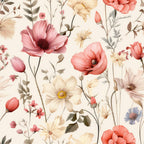 Airy Blooms Pattern 2 Fleece Fabric