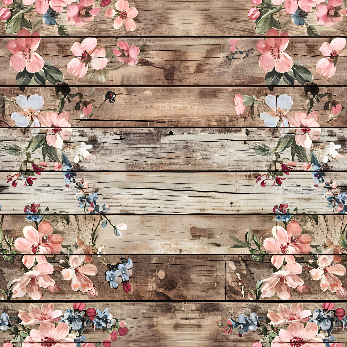 Farmhouse Blooms Pattern 10 Fleece Fabric