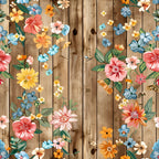 Farmhouse Blooms Pattern 5 Fleece Fabric