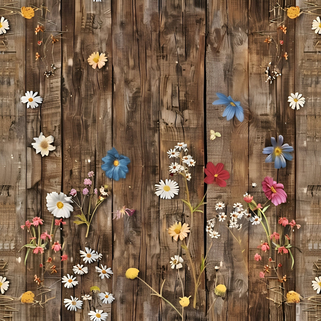 Farmhouse Blooms Pattern 6 Fleece Fabric