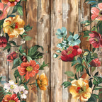 Farmhouse Blooms Pattern 9 Fleece Fabric