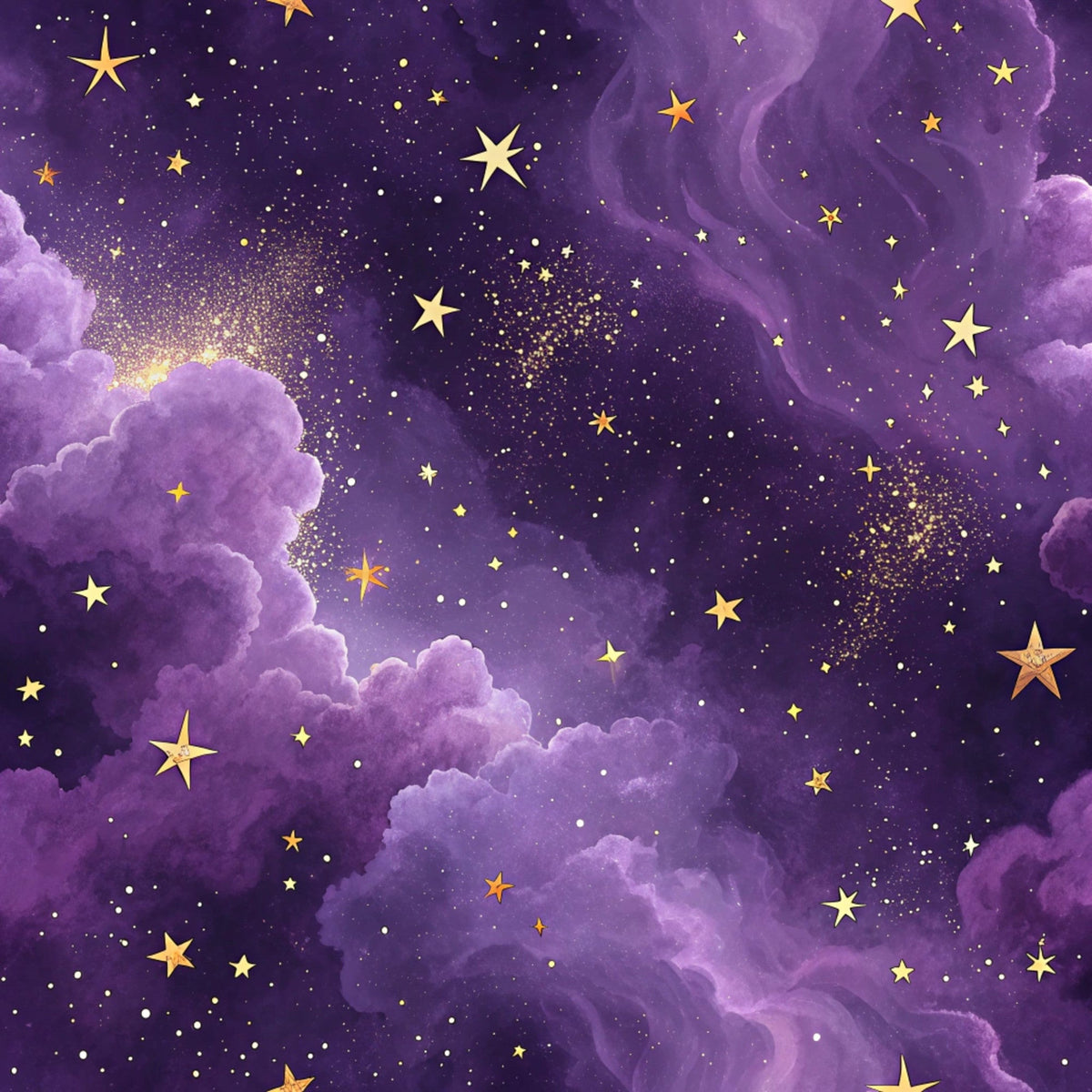 Twilight Lullaby Pattern 1 Fleece Fabric