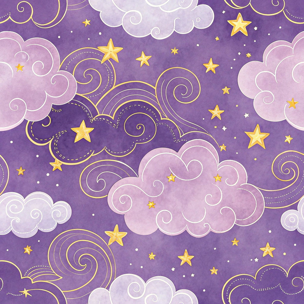 Twilight Lullaby Pattern 5 Fleece Fabric