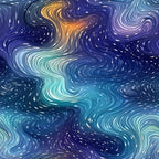 Starlit Swirls Pattern 12 Fleece Fabric
