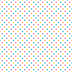 Candy Dots Pattern 17 colorful round dots in pink, yellow, teal and blue on white fleece fabric
